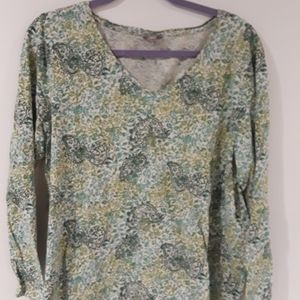 J.JILL long sleeve slub tshirt